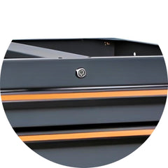 Módulo Fixo 4 Gavetas com Cuba de Aço Inox Torneira Rolha de Pia Tampa e Fechadura C45PRO M4 Beta
