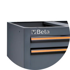 Módulo Fixo 4 Gavetas com Cuba de Aço Inox Torneira Rolha de Pia Tampa e Fechadura C45PRO M4 Beta