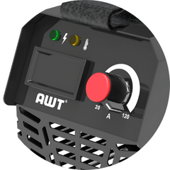 Máquina de Solda Inversora MMA120 AWT Monofásica 220V IP21S Anti Stick com Acessórios