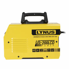 Máquina Inversora de Solda 200A MMA TIG Power Porta Eletrodo e Garra Negativa 127/220V LIS-200 Lynus
