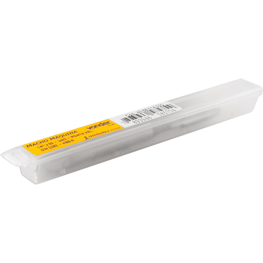 Macho Máquina Hss-E 1/4'' X 20 Unc com Ponta Helicoidal DIN2182 Vonder Plus