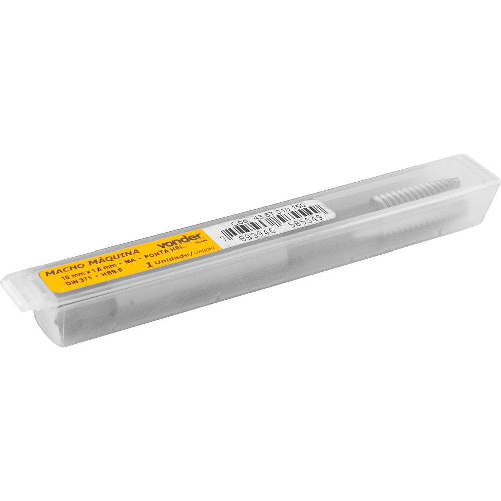 Macho Máquina Hss-E 10 mmx1,50 mm Ponta Helic DIN371 Vonder