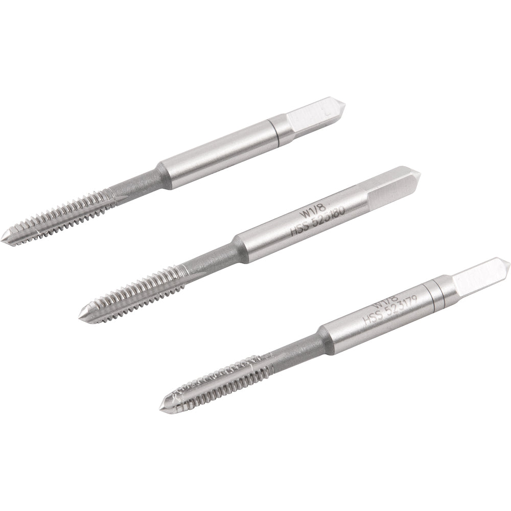 Macho Manual Aço Rápido 1/8'' Bsw Jogo 3 peças Vonder Plus