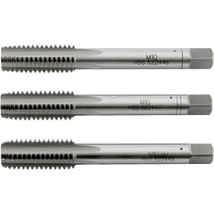 Macho Manual de Aço Rápido 10 mm x 1,50 mm Ma Jogo com 3 peças Vonder Plus