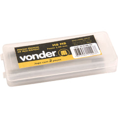Macho manual aço rápido m12,00x1,25 2 peças din 352 Vonder
