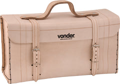 Maleta de couro 360x130x180cm marrom natural Vonder