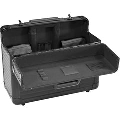 Maleta Para Ferramentas 480x220x360mm Preta Com Puxador E Ro