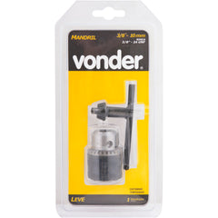 Mandril leve 3,1-10,0mm rosca 3/8" 24 fios chave vdc2 Vonder