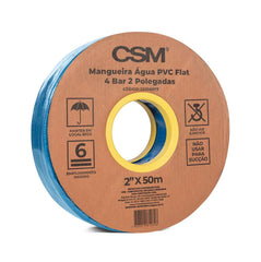 Mangueira Pvc Azul p/ Desague 4 Bar 2'' Polegadas 50m Csm