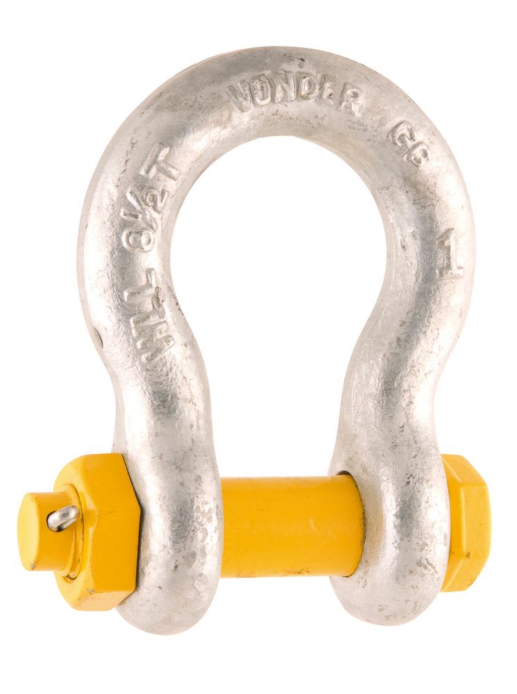 Manilha Para Cabo De Aço 5/8  Curva Pesado Galvanizado Com P