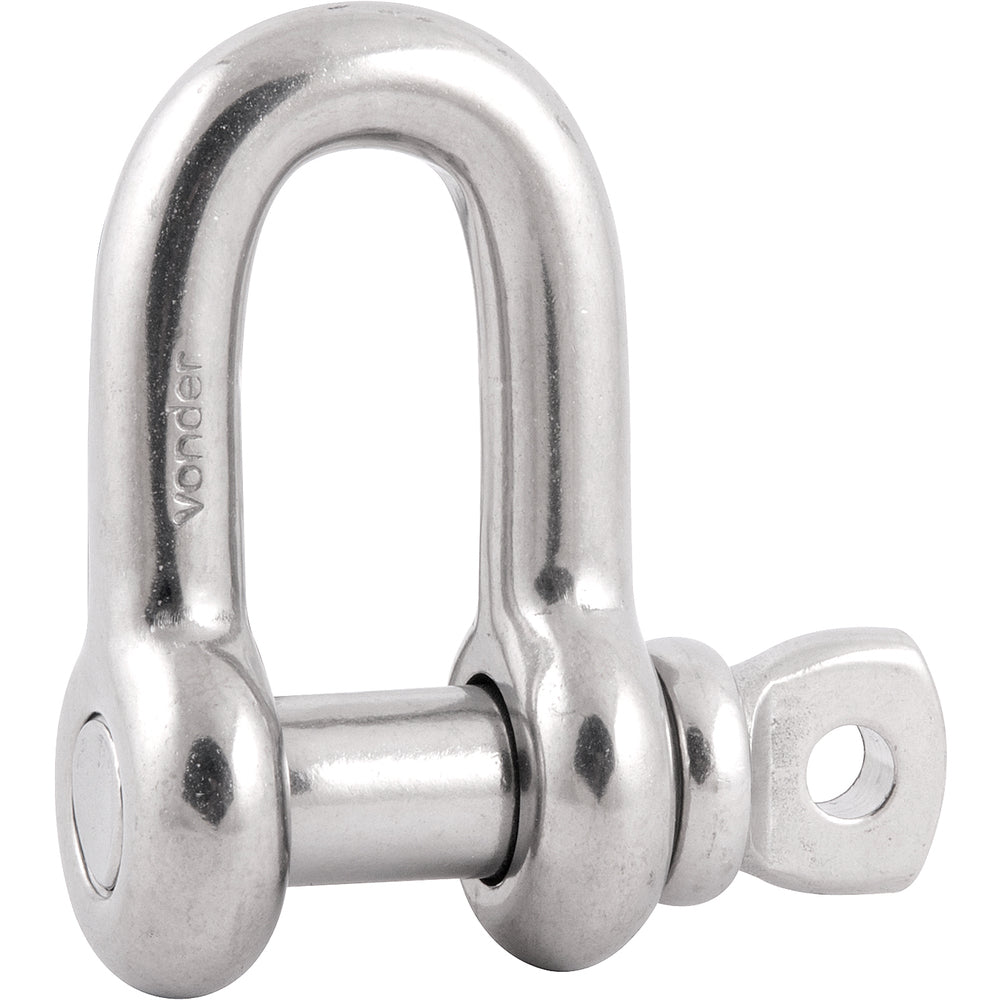 Manilha Reta Para Cabo de Aço 1/2" Aço Inox - Vonder