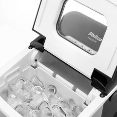 Máquina de Gelo PMG01PI Philco Inox Com Painel Luminoso Gelos de 2 Tamanhos 127V