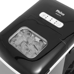 Máquina de Gelo PMG01PI Philco Inox Com Painel Luminoso Gelos de 2 Tamanhos 127V
