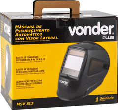 Máscara Escurecimento Automático Visor Lateral 5 A 13 Vonder