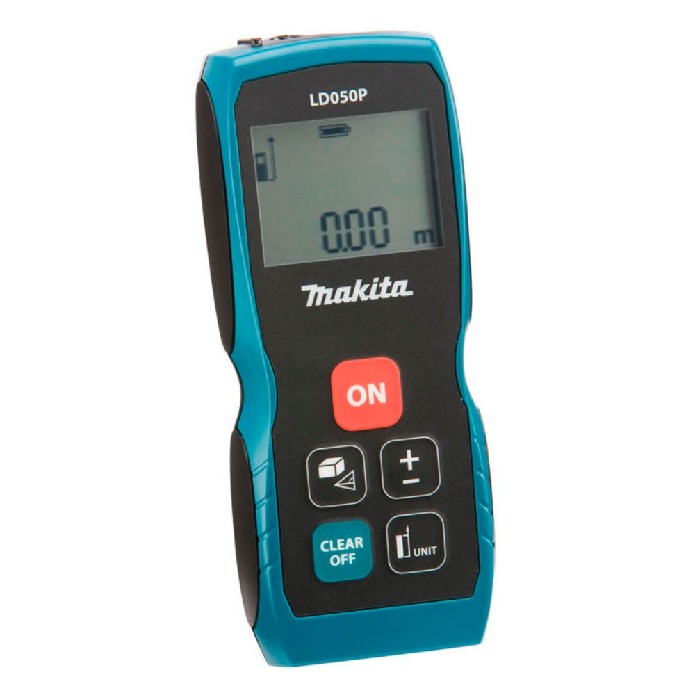 Medidor de Distancia à Laser 50M Bateria IP54 7 Funções com Coldre Alça e Pilha LD050P Makita