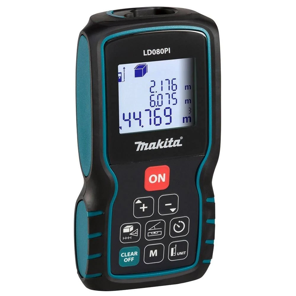 Medidor de Distância a Laser 80M Com IP54 Bolsinha Alça para Chaveiro 2 Pilhas LD080PI Makita