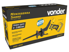 Minisserra Sabre Intercambiável 18V s/ Bat s/ Carreg Vonder