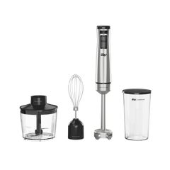 Mixer 3 em 1 Elétrico com Processador WAP Inox WM1 Turbo com Batedor de Claras 4 Laminas Miniprocessador 127V