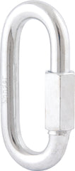 Mosquetão com rosca 1/2" leve galvanizado cartela Vonder