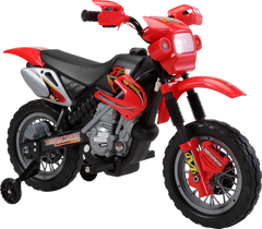 Moto elétrica infantil motocross vermelha - Bel Brink