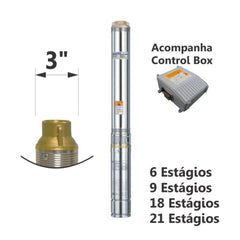 Motobomba Caneta 1/3cv 60Hz Mono 220V ESUB-3/6 Eletroplas