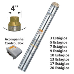 Motobomba Submersa tipo Caneta 3/4cv 60Hz Monofásico 110V ESUB-4/7 Eletroplas