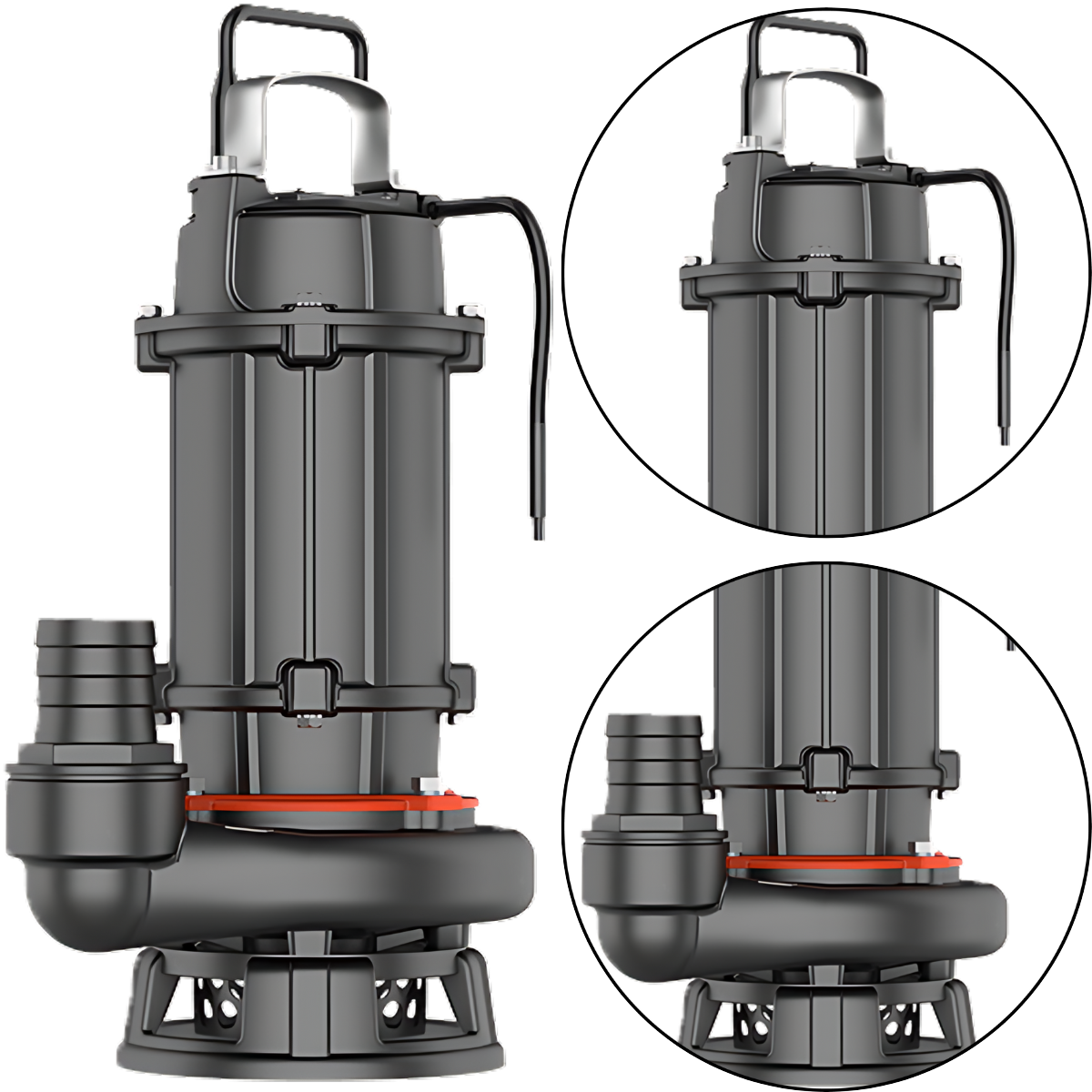 Motobomba Submersível para Esgoto Doit WQ12-10-1.1C 1,5 HP Trifásica 380V