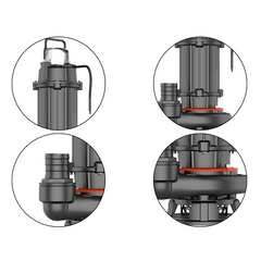 Motobomba Submersível para Esgoto Doit WQ25-15-2.2C 3,0 HP Trifásica 380V