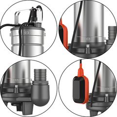 Motobomba Submersível para Esgoto Lepono LSWM100CA 1,0 HP Monofásica 220V