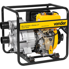 Motobomba à diesel 3" 7hp 4 tempos manual água suja Vonder
