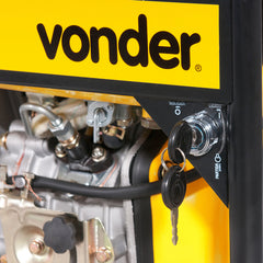 Motobomba à diesel 3" 7hp 4 tempos manual água suja Vonder