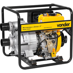 Motobomba à diesel 3" 7hp 4 tempos manual água suja Vonder