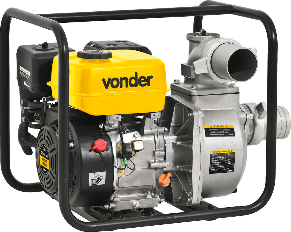 Motobomba à gasolina 3" 7hp 4 tempos partida manual Vonder