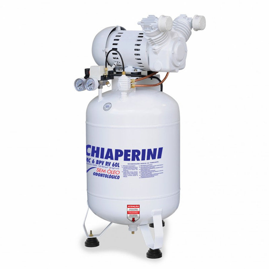 Motocompressor Odontológico Mono Aberto 1HP 60L Chiaperini