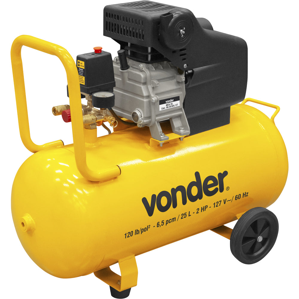 Motocompressor de Ar Mcv 25 25 Litros 127V Vonder