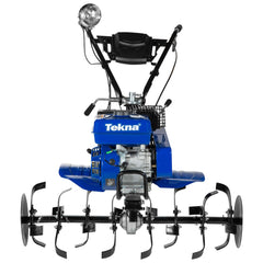 Motocultivador a Gasolina TK90R Tekna 7HP 212CC Com 24 Lâminas Guidão Rotacional e Enxadas Modulares