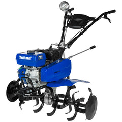 Motocultivador a Gasolina TK90R Tekna 7HP 212CC Com 24 Lâminas Guidão Rotacional e Enxadas Modulares