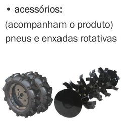 Motocultivador Diesel Buffalo 5CV Corte 300-1000mm P Manual