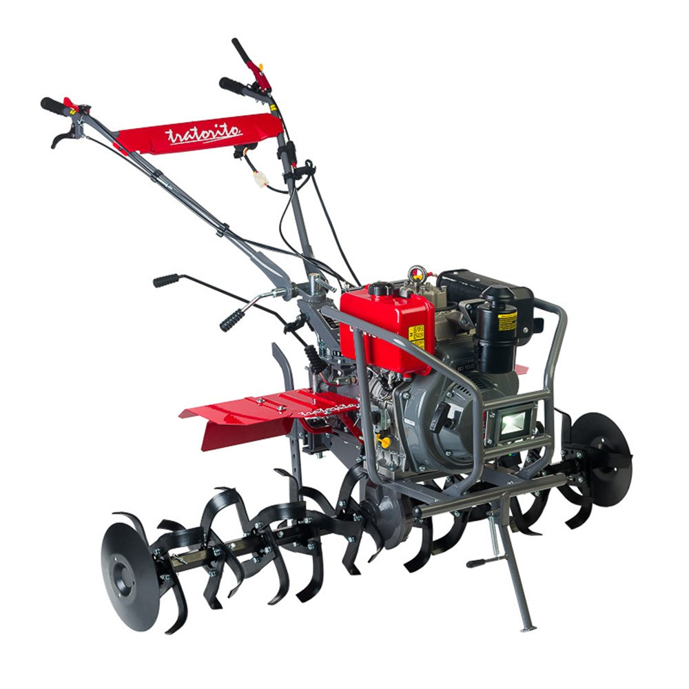 Motocultivador à Diesel Tratorito 10,0CV Partida Elétrica BTTD10 Briggs Branco