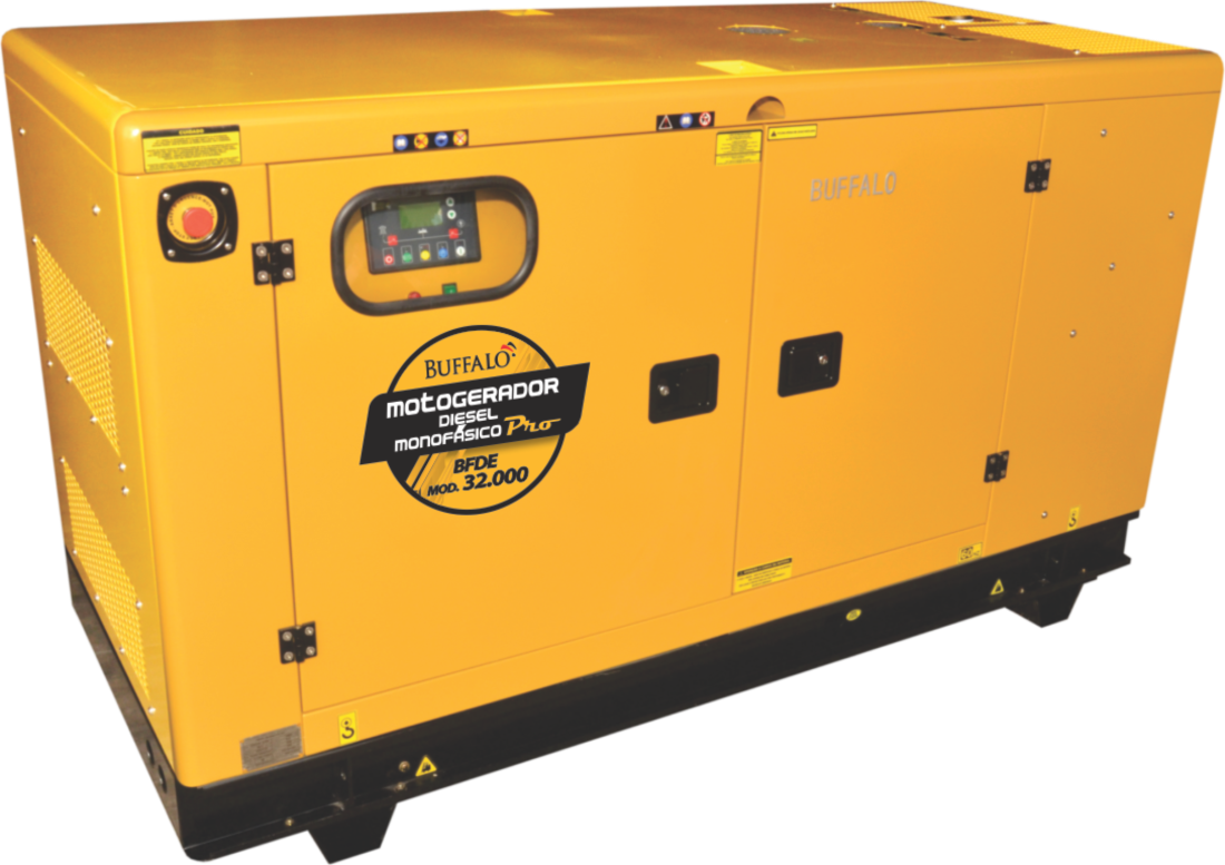 Motogerador Diesel Buffalo 32KVA Mono P Elét c/Bateria e ATS