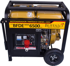 Motogerador Diesel Buffalo 5KVA Trif 127/220V P Elétrica