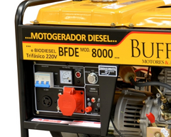 Motogerador Diesel Buffalo 6KVA Trif 127/220V P Elétrica