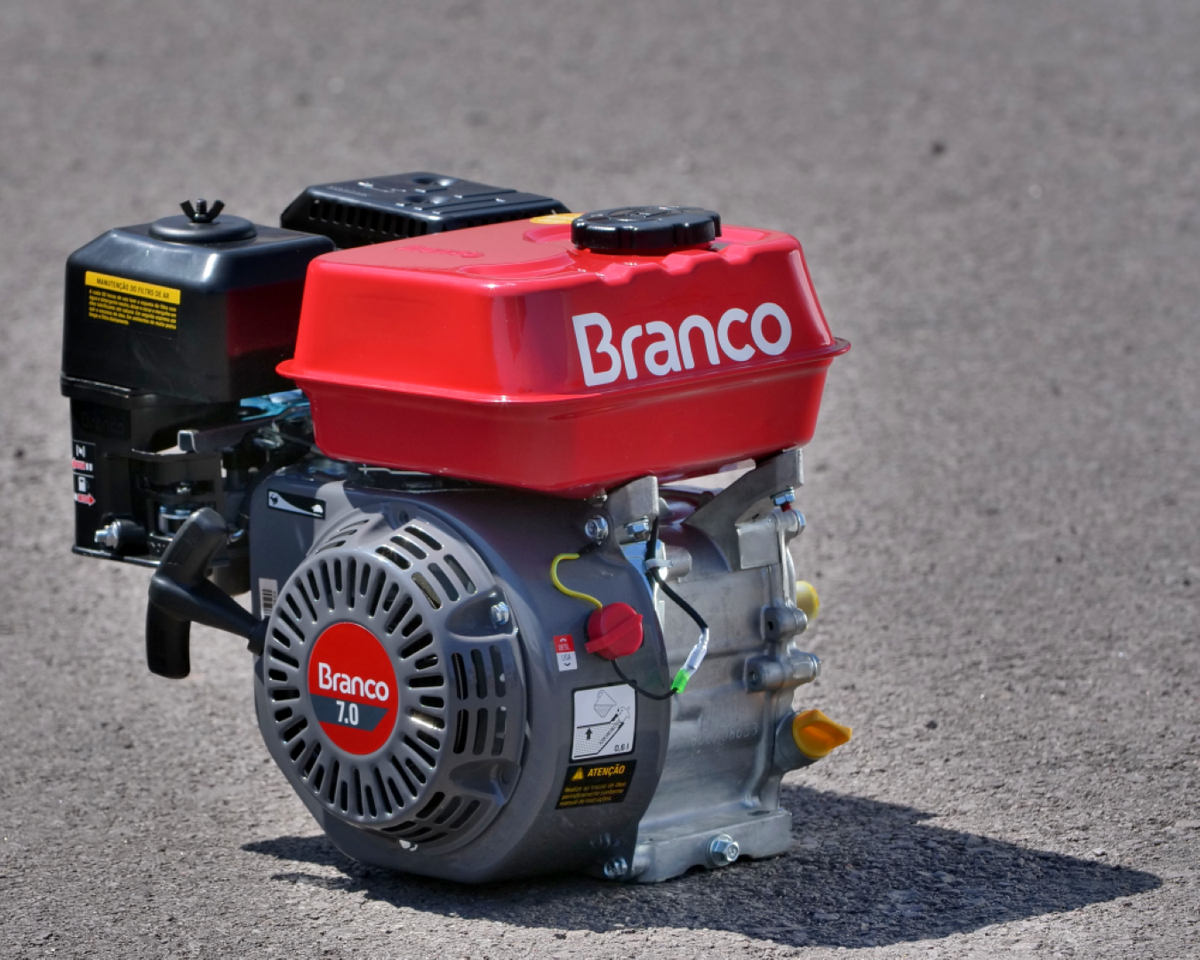 Motor Gasolina 7,0CV Eixo H P. Manual  B4T-7.0H Branco