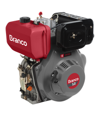Motor Diesel 5,0CV Eixo H Partida Manual BD-5.0 Branco