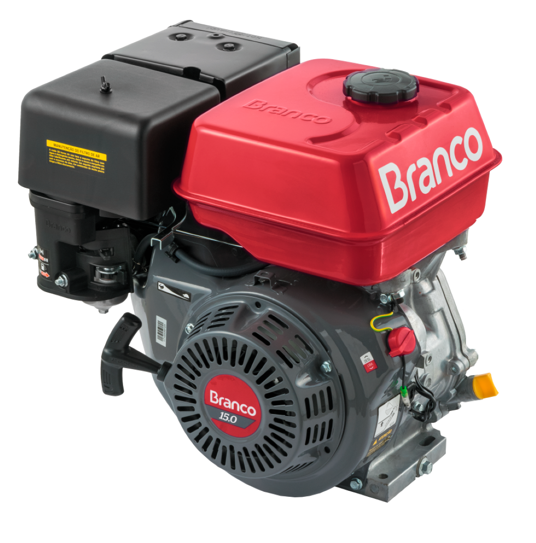 Motor Gasolina 15,0CV Eixo H P. Elét. B4T-15.0H Branco