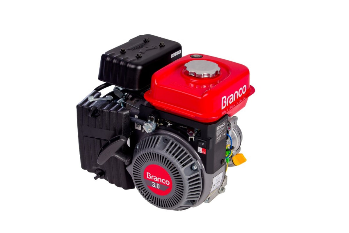 Motor Gasolina 3,0CV Eixo H Partida Manual B4T-3.0H Branco