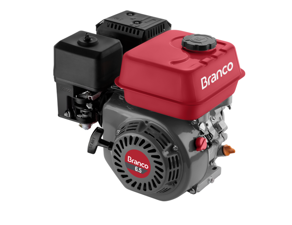 Motor Gasolina 6,5CV Eixo H Partida Manual B4T-6.5H Branco