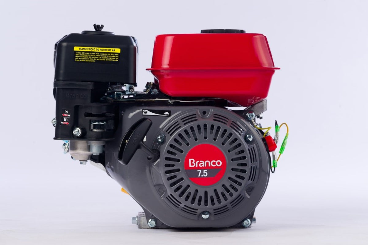 Motor Gasolina 7,5CV Eixo H P. Manual Alerta B4T-7.5H Branco