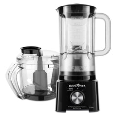 Multiprocessador Compacto BMP950 Plus 300W Britânia 2 em 1 Com Jarra e Copo Liquidificador 220V