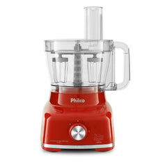 Multiprocessador PMP1600 1700W Philco Vermelho Com Copo Liquidificador Acessórios Multifunções 127V